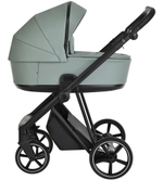 Детская коляска Roan Sol Кожа 2 в 1 RSL/2023 Misti Mint/Grey/руч. Серый