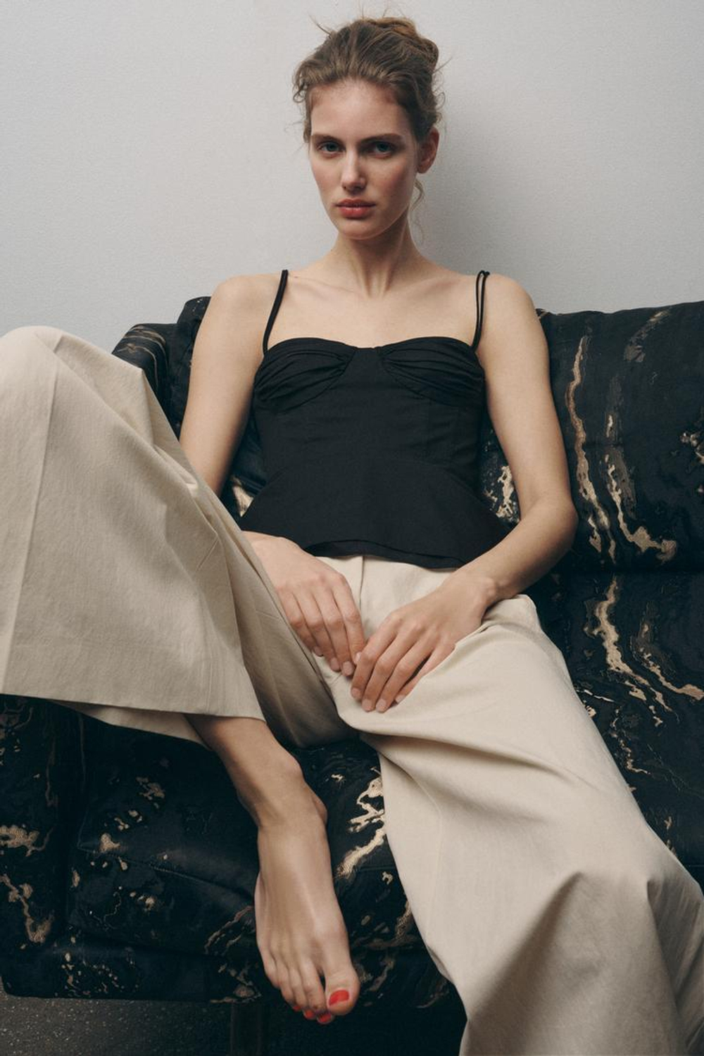 ZARA ТОП-БЮСТЬЕ — КОЛЛЕКЦИЯ ZW, ЧЕРНЫЙ