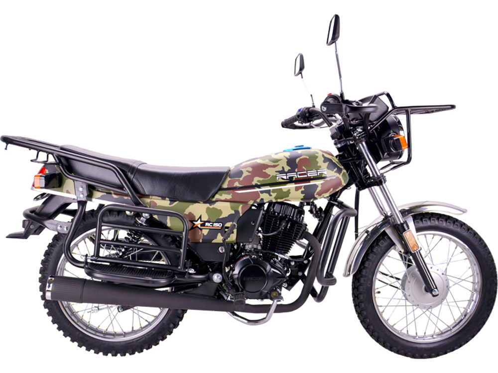 Мотоцикл Racer RC150-23A Tourist (черно-зеленый) (Россия) с ПТС