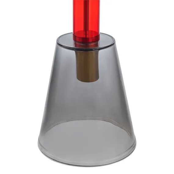 Журнальный столик Amalie, Ø50х52 см, серый/красный