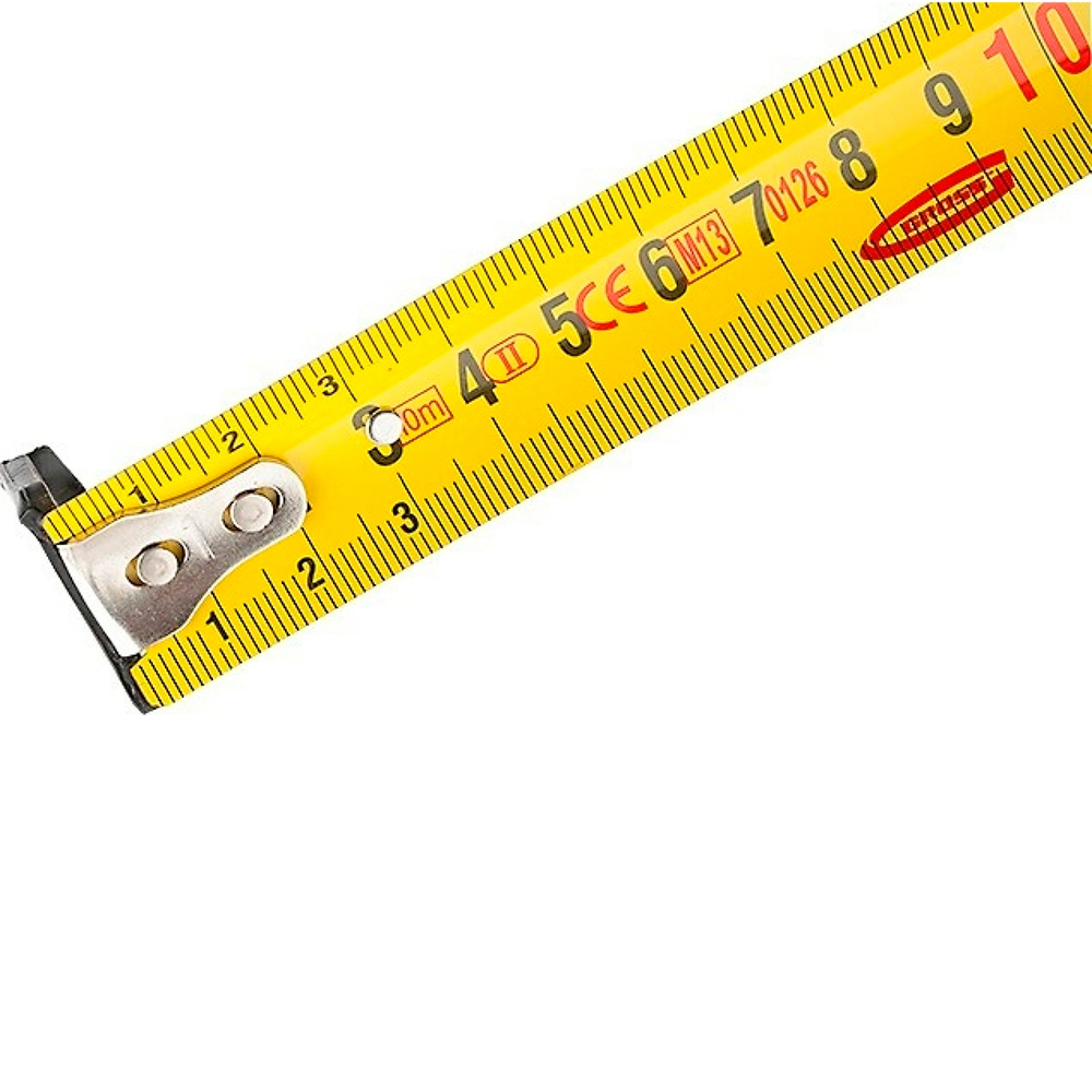 Рулетка Gross Ergonomisch, магнитный зацеп, обрезиненная, 10 м x 25 мм