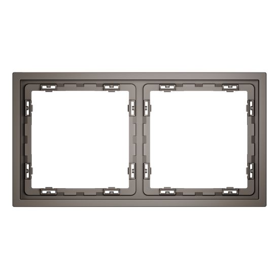 Рамка пластиковая VOLTUM S70 на 2 пост, (капучино)