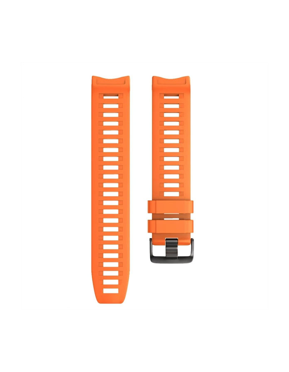 Ремешок силиконовый для Garmin Instinct / instinct 2 / Instinct Crossover 22 мм оригинальное крепление (Оранжевый)