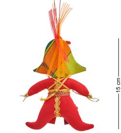 РусКукла RK-802/1 Кукла подвесная «Арлекин-солдатик»