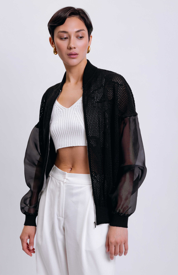 Бомбер из хлопка