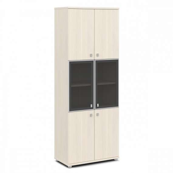 Шкаф со стеклом в алюминиевом профиле высокий 820х440х2195 V-613