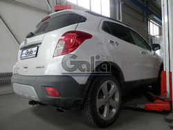 Фаркоп оцинкованный Galia O063A для Opel Mokka 2012-, Chevrolet Tracker 2013-(паспорт и сертификат в комплекте)(без электрики)