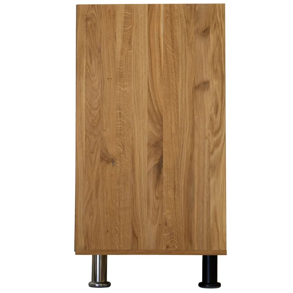 Кухонный напольный модуль для бутылок 20х60х85, Валенсия, со столешницей, винный шкаф на ножках, массив дуба, Dipriz