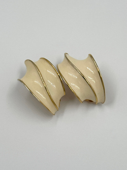 Клипсы с кремовой эмалью Erwin Pearl