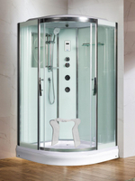 Душевая кабина WeltWasser  WW500 EMMER 11015 110х110 см,  прозрачное стекло, поддон низкий, радио, bluetooth