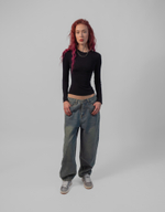 Лонгслив женский Skin Line (Onyx)