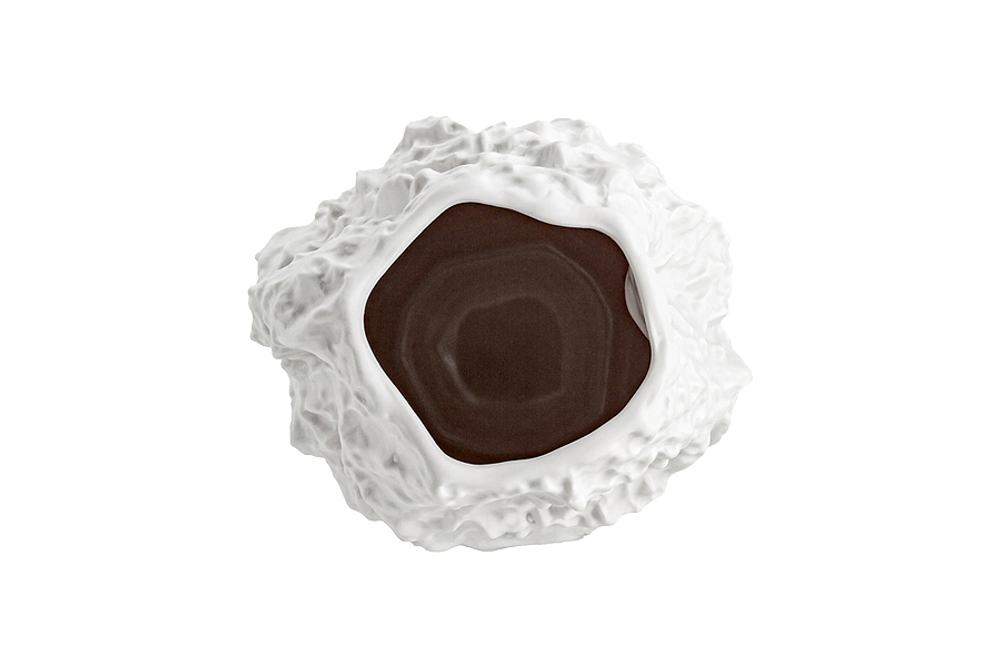 Ваза для цветов 25.5см Home & Style Текстура Gloria белая