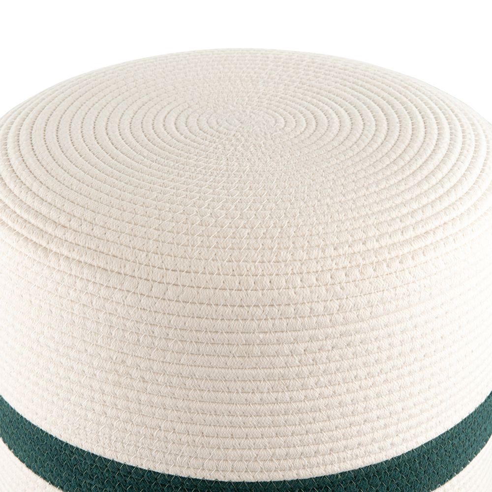 Пуф Andrin, светло-бежевый/зеленый