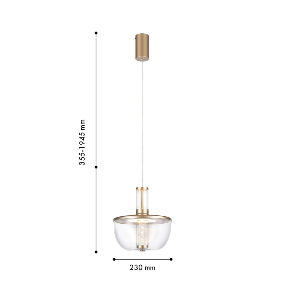 Подвесной светодиодный светильник Favourite Flaska 4313-1P