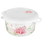 Ёмкость для холодильника и микроволновой печи с декором 2л (белый)