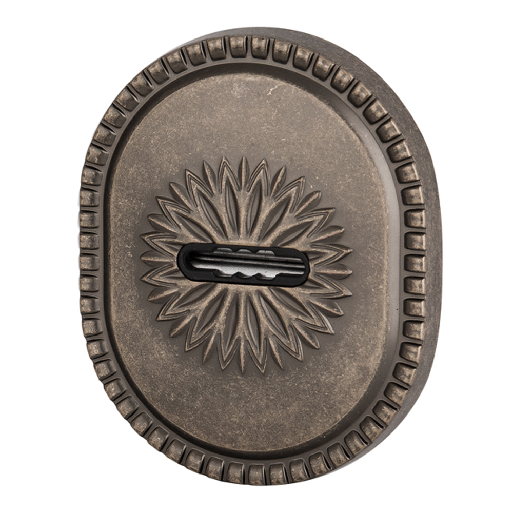 Накладка на сувальдный замок ESC.S-auto.CL/OV (PS-DEC CL) AS-9 античное серебро