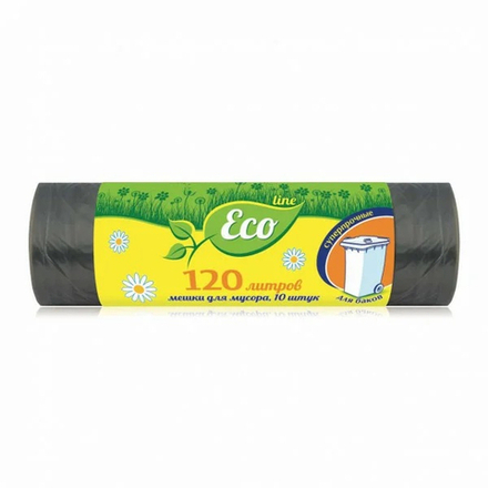 ECO LINE мешки д/мусора суперпрочные 120л 10шт