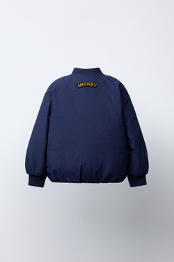 ZARA БОМБЕР С НАШИВКАМИ MICKEY MOUSE © DISNEY, СИНИЙ