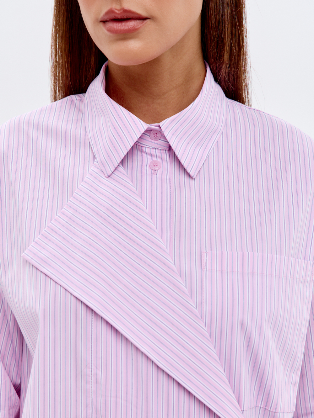 Рубашка с декоративным, откидным воротником