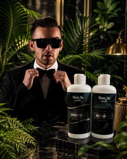 BeautyLine Гель для душа МИЛЛИОНЕР for MEN green