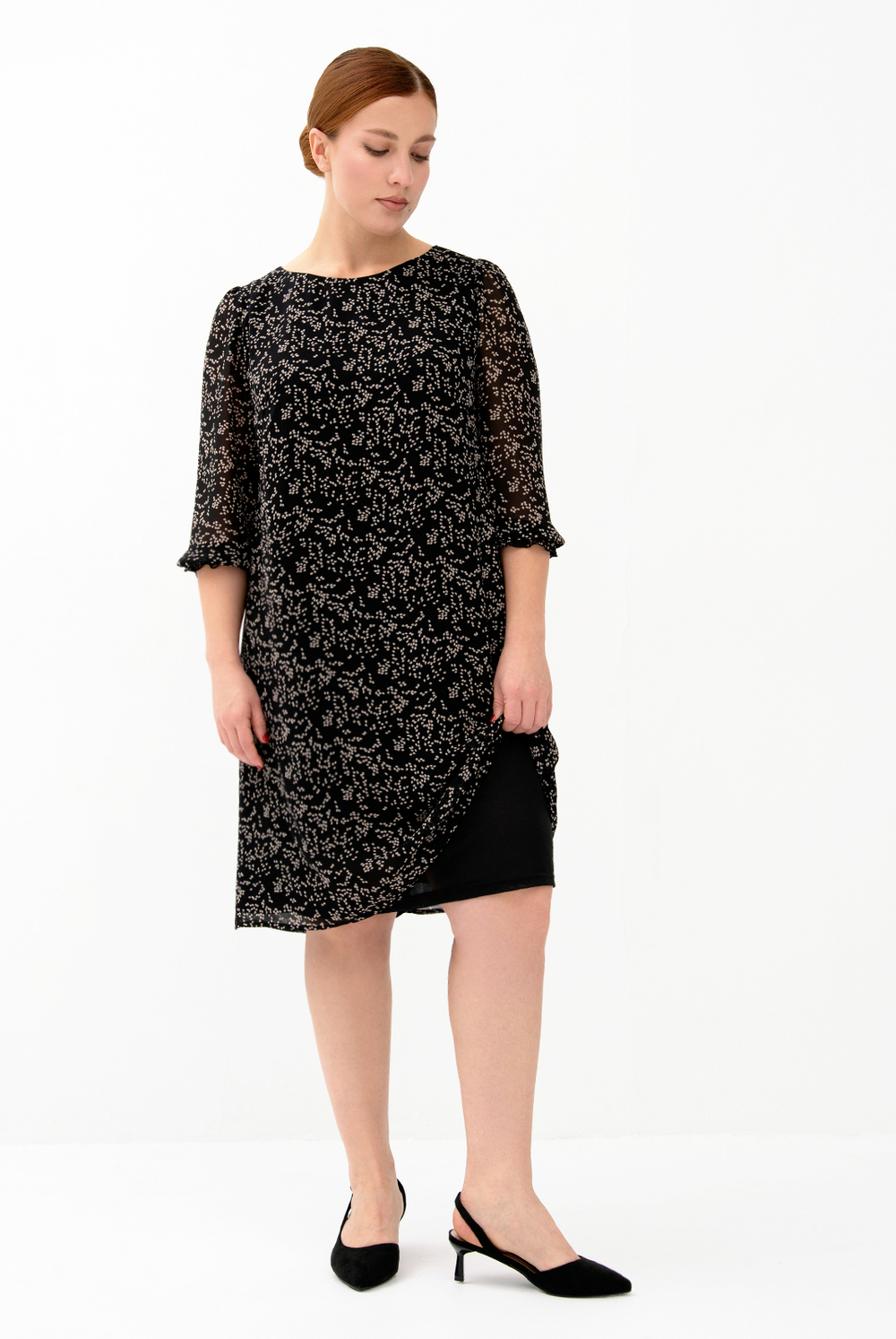 Платье женское 3831ВПБ, Точка #284Точ053831ВПБ