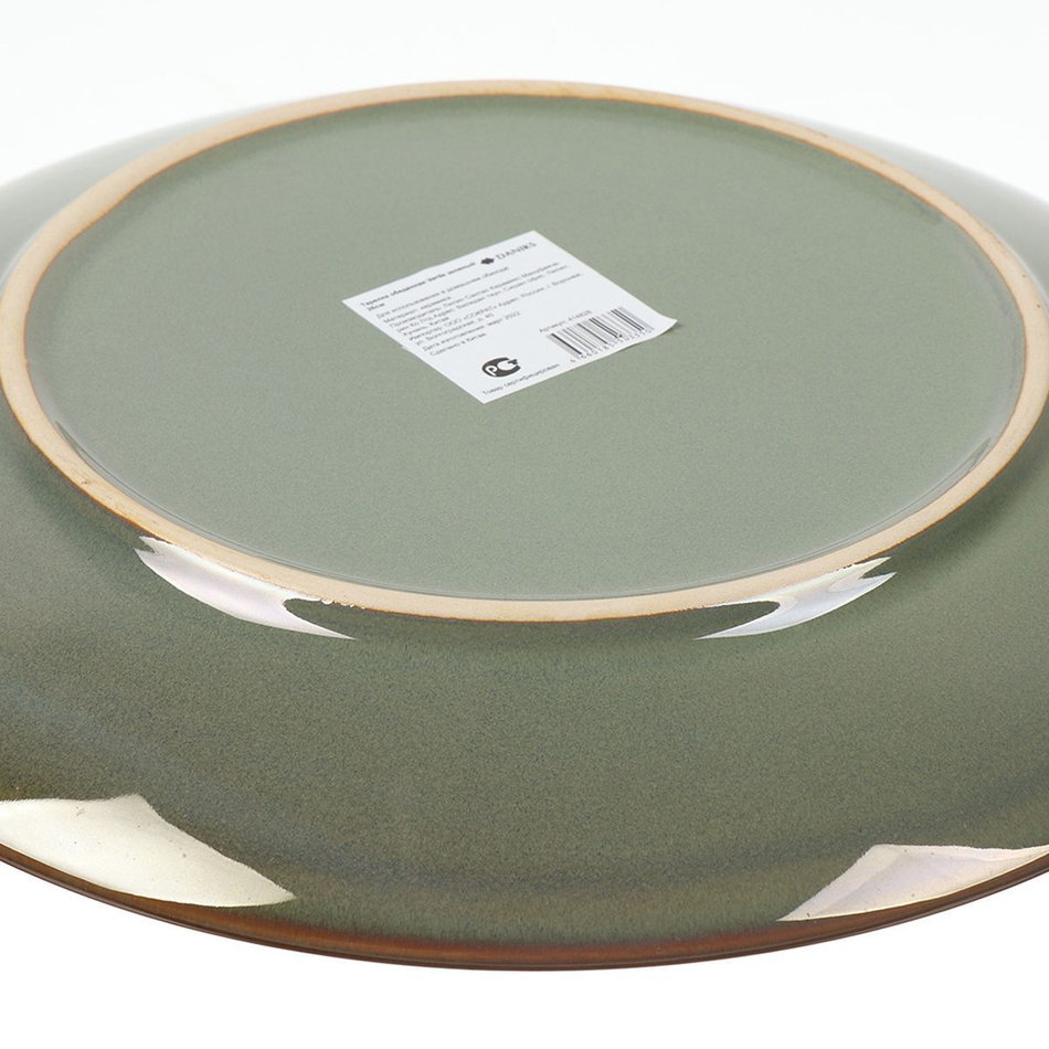 Тарелка обеденная, керам, 26 см, кругл, Verde зеленый, Daniks ST2155-2