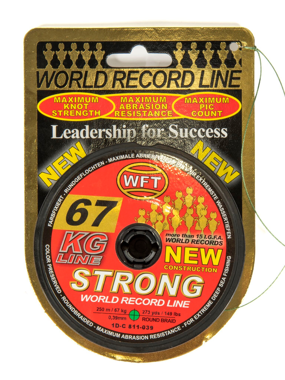 Шнур плетёный WFT KG STRONG Green 250/039