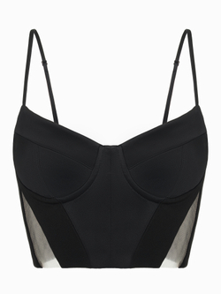 Корсет со вставками из сетки