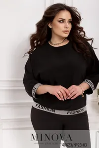 Блуза 23-03-черный Minova