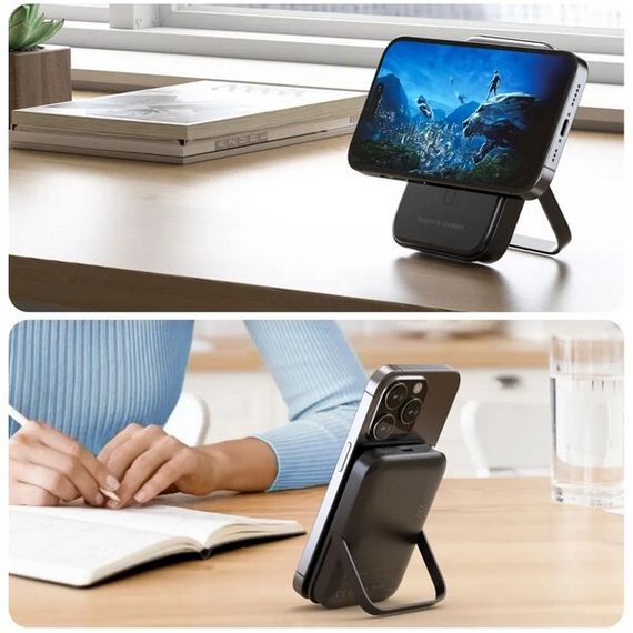 Внешний аккумулятор Choetech B742 Magnetic Powerbank 5000mAh 20W PD (B742-BK) Black