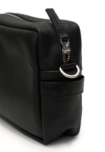 Сумка прямоугольная черная из фактурной кожи