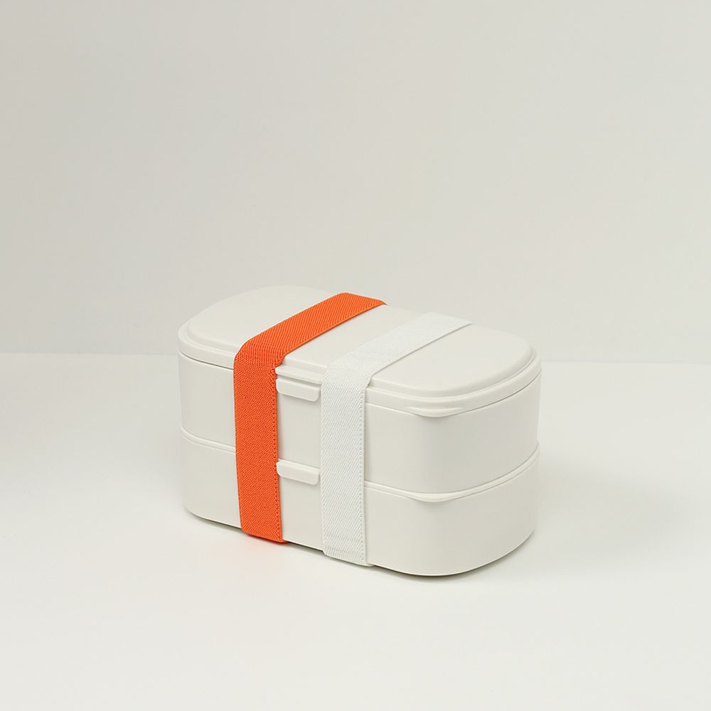 Ланч-бокс с приборами Food Time, 1 л, молочный