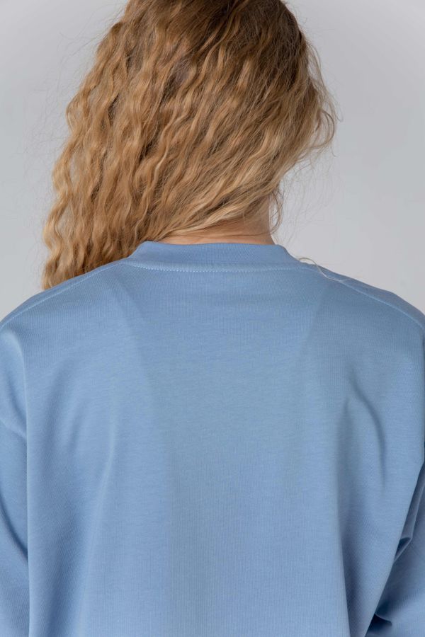 Лонгслив Женский Голубой - фото 5