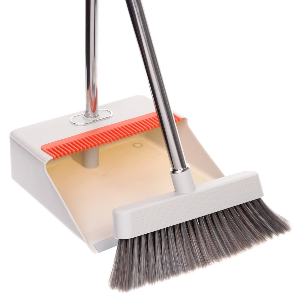 Набор для уборки, щетка для пола с совком «Люкс» белый 1130