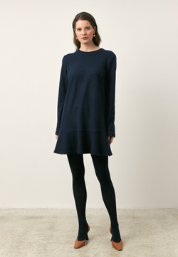 Платье мини из шерсти