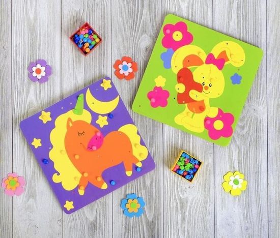 Весёлая мозаика "Девочки", 180 деталей