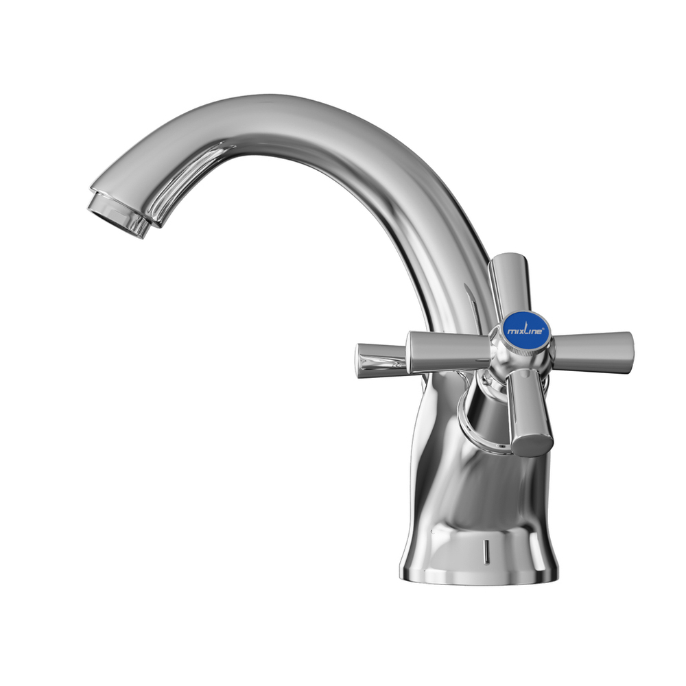 Смеситель для раковины 1/2 кер. MIXLINE ML09-04 п/шпильку (без подводки)