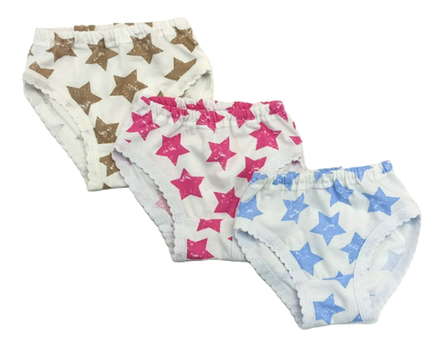 Трусики для девочки 114/62 крупные звезды