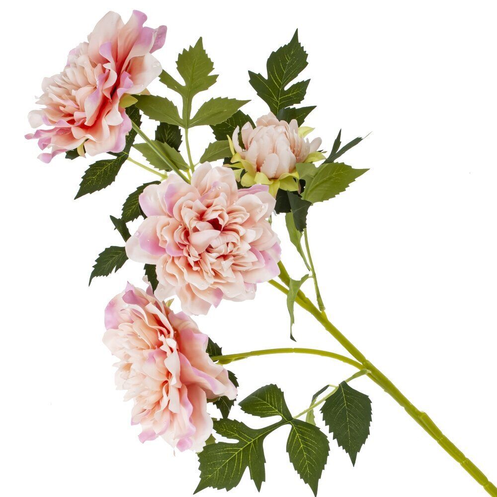 GAEM Цветок искусственный с каплями росы "Пион", L20 W14 H64 см