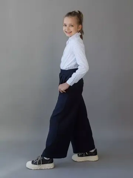 Брюки школьные палаццо