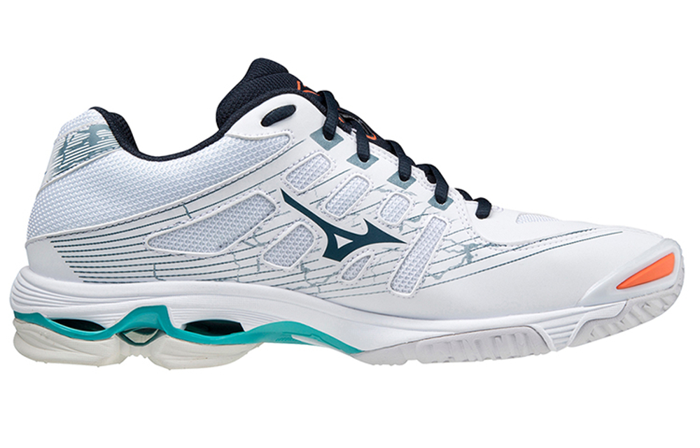 Mizuno Textile, Synthetic Leather Slip Resistant, Abrasion Resistant, Breathable Low top Volleyball Shoes Unisex