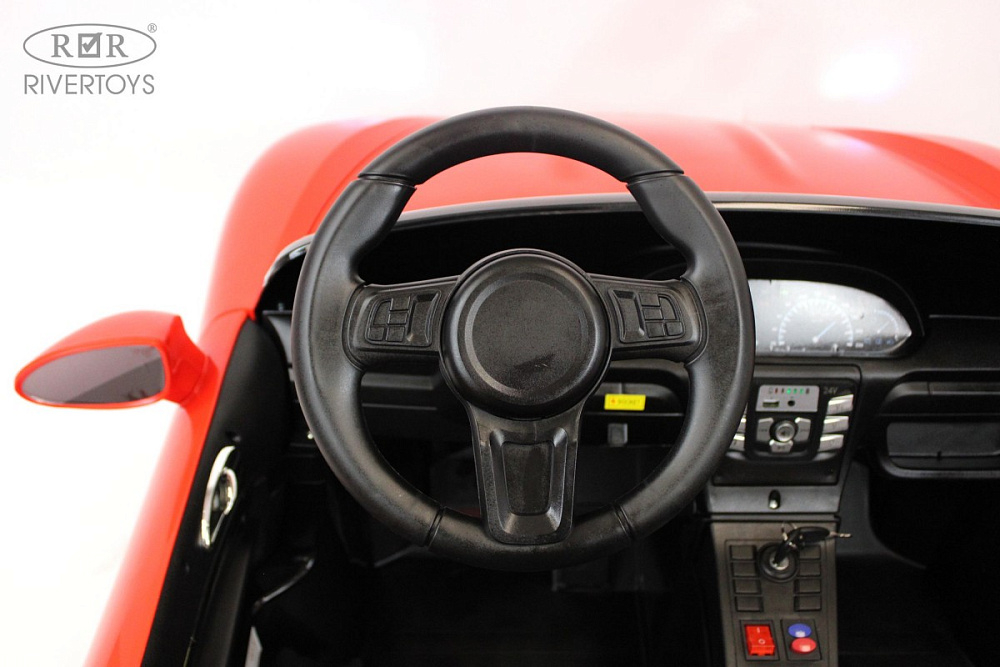 Детский электромобиль RiverToys Porshe Cayman T911TT красный