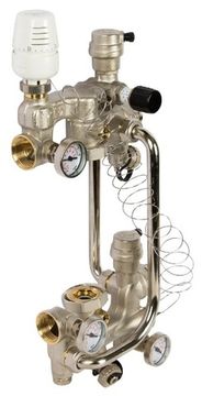 Насосно-смесительный узел Valtec VT.COMBI.0.180 для тёплого пола 180 мм.