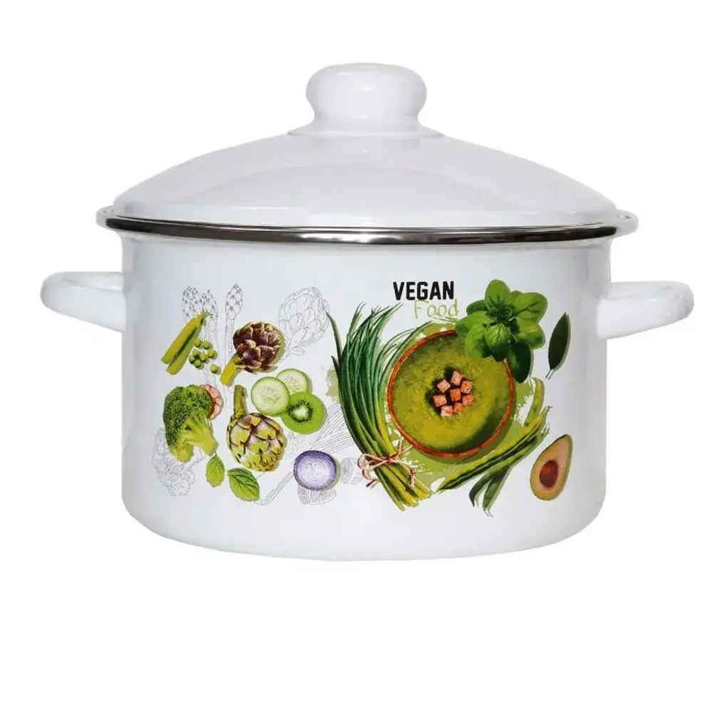 Кастрюля эмал 4,0л 01-БМ Веган