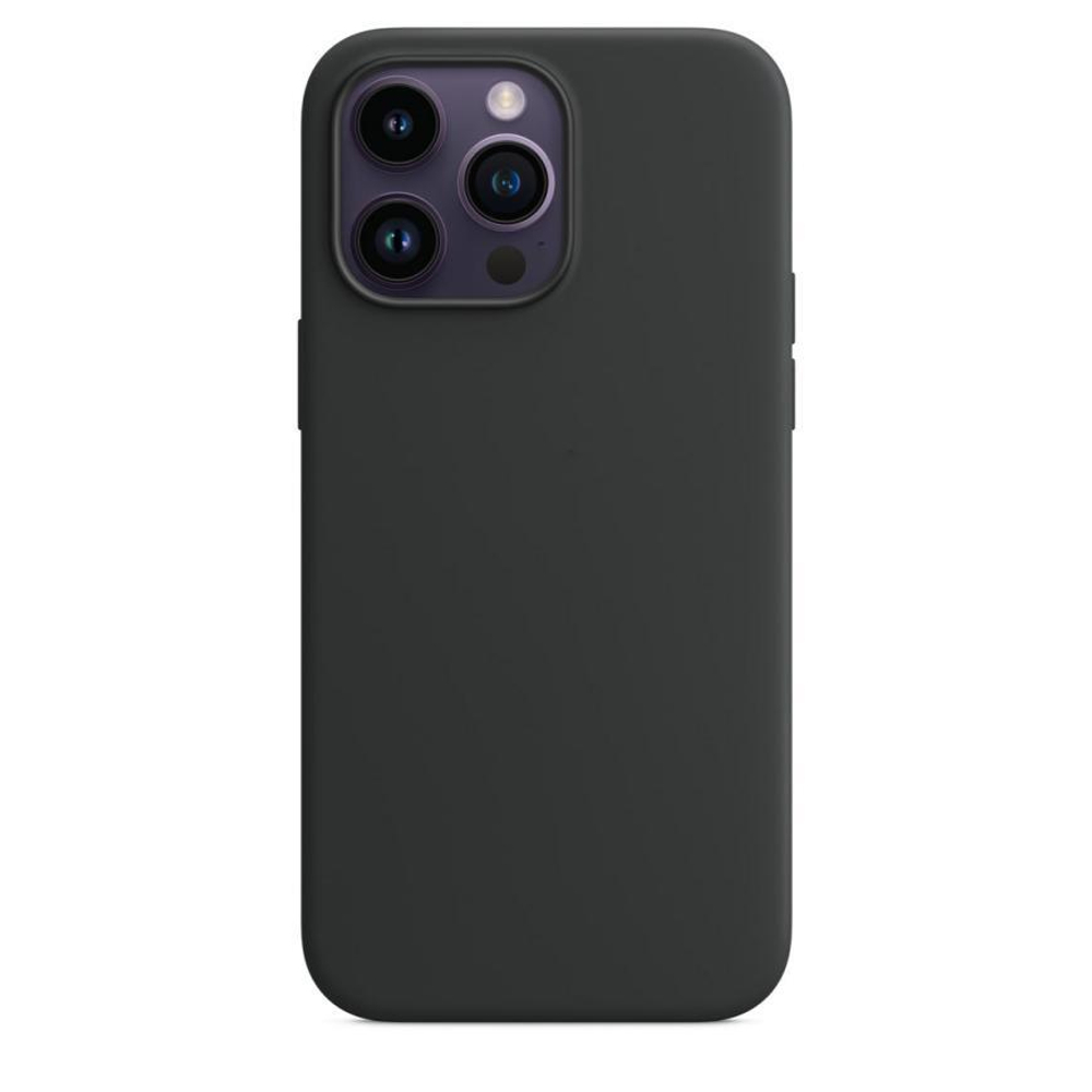 Силиконовый чехол MagSafe Apple Silicone Case для iPhone 14 Pro Max, Тёмная ночь