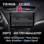 Teyes CC3 2K 9"для Honda Civic 9 2012-2017