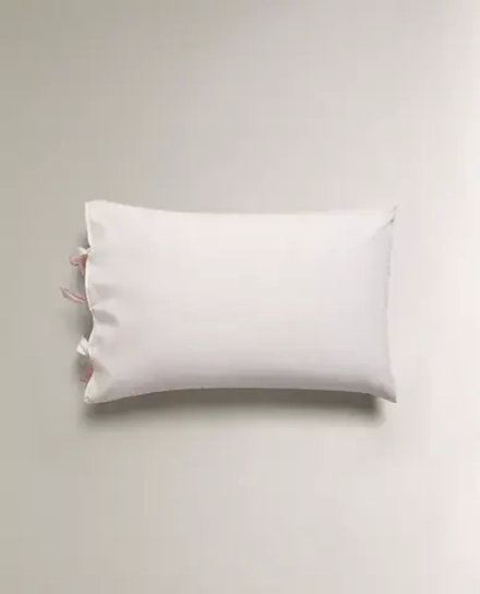 ZARA HOME ДЕТСКАЯ ХЛОПКОВАЯ НАВОЛОЧКА, РОЗОВЫЙ