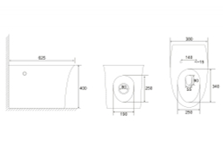 Унитаз ABBER Bequem AC1125P напольный белый с импульсным смывом