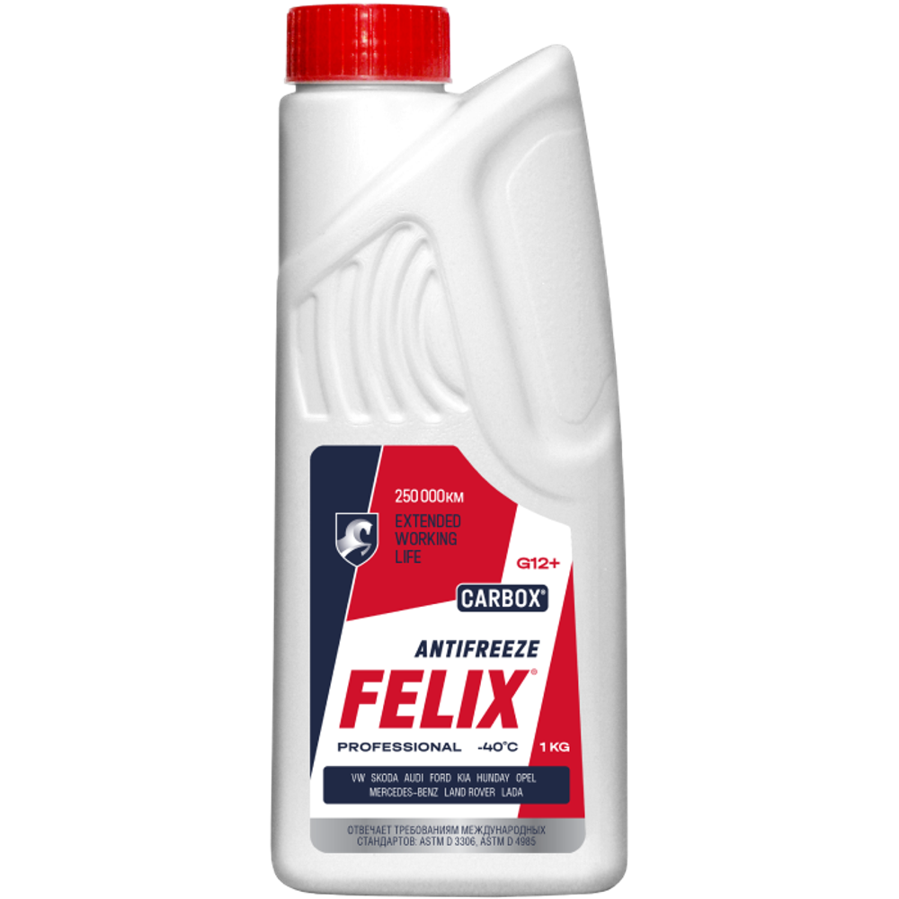 Антифриз Felix Carbox G12+, красный, 1 кг
