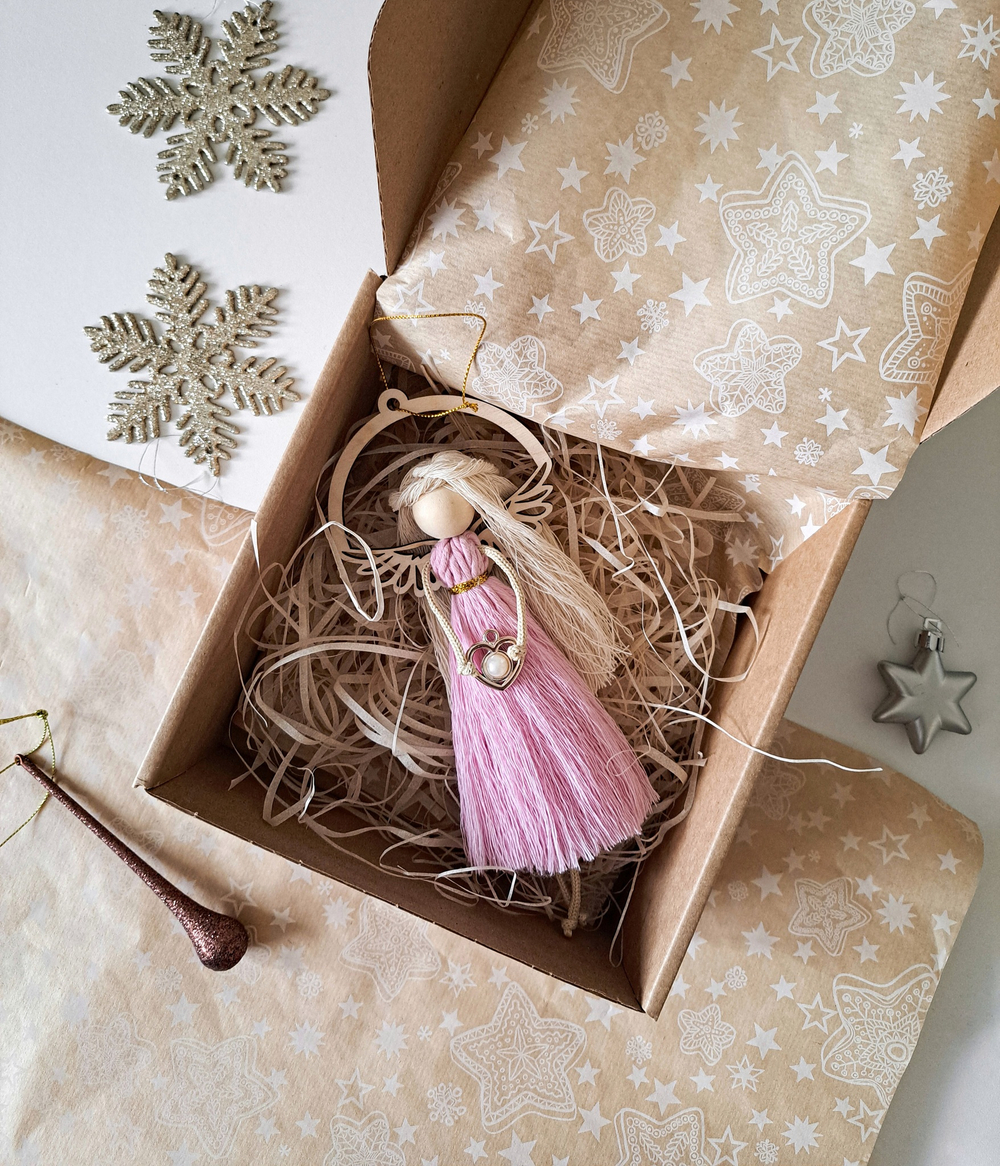 Декоративная подвеска куколка - ангел